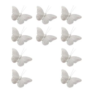 Bothyi - 10X 3D Decoraciones De Mariposas Calcomanías De Pared De Plumas Para Dormitorio Hogar Restaurante 9Cm