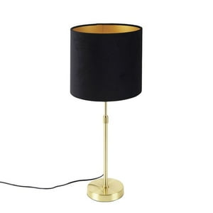 Genérico - Lámpara De Mesa Varella E-27 Dorado