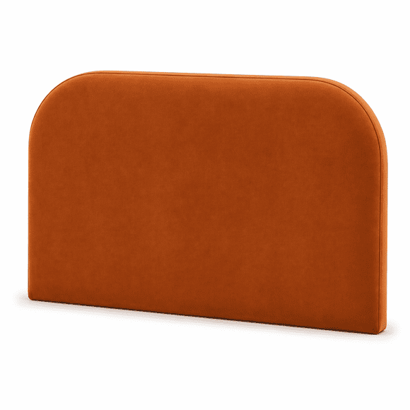 Respaldo de cama aurora 2 plaza felpa terracota