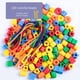 thumbnail image 1 of Children's Early Education Fun Colorful Beaded Diy Handmade Educational Wearing Beads Building Blocks Geometric Body Shape Bracelet Toys, 1 of 5