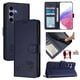 thumbnail image 1 of Funda tipo cartera FOXDOCK para Samsung Galaxy S25 con soporte, ranuras, RFID, diseño de gato, 1 of 5