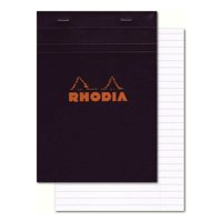 Bloc De Notas Rhodia No12 A7+ 8.5X12 Cm Rayado Negro