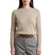 thumbnail image 1 of INSPIRE CHIC Suéter de Mujer de Punto con Cuello Redondo de Manga Larga, Dobladillo Elástico, Capa Base para Otoño e Invierno, Top Casual de Punto Acanalado M Camel, 1 of 6