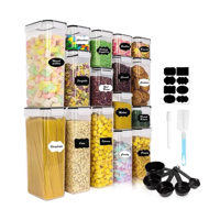 Genérico - Set De 16 Pcs Recipientes Herméticos Para Almacenar