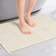 thumbnail image 2 of Alfombra de baño Boho REGALWOVEN, alfombra tejida para dormitorio con flecos beige 16" x 24", 2 of 6