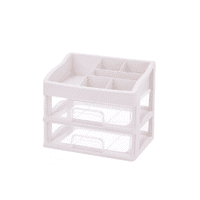 Genérico - Organizador De Cosméticos Con 2 Cajones Para Maquillaje, Color Transparente