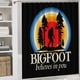 thumbnail image 5 of Pie Grande Big Foot theme 4 piece Shower Curtain Set With Rugs Waterproof Bathroom Decor Set Includes Bath Mat U shaped Rug Toilet Lid Cover And Curtain With Hooks, 5 of 6