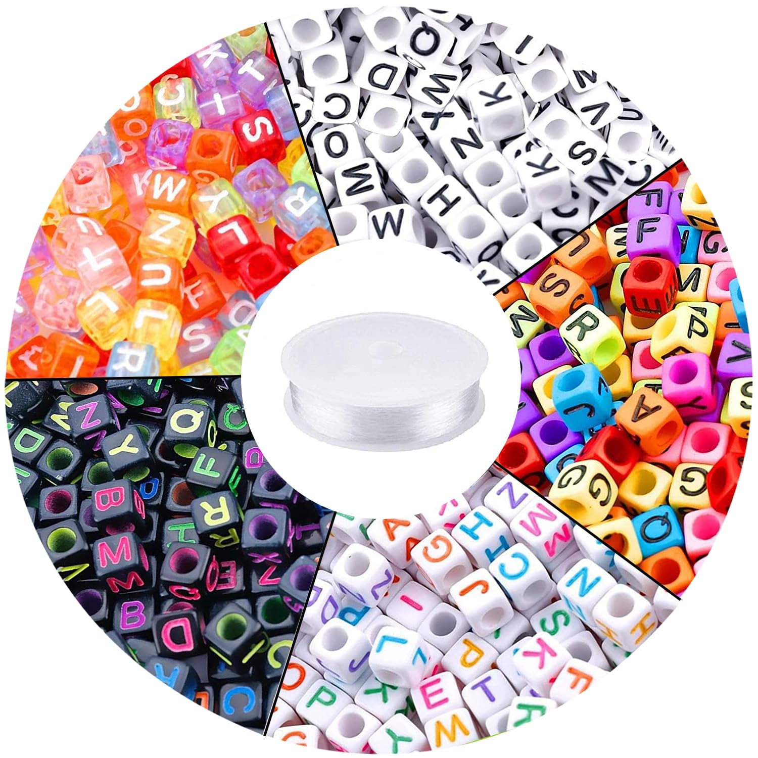 Kit Para Hacer Pulseras Con Forma De Abaleto Augshy, 1400 Unidades, Con Cordón