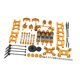 thumbnail image 5 of Kit De Metal De Repuesto RC Para WLtoys 144001 124019 Accesorio De Bricolaje Sobre Orugas Dorado, 5 of 5