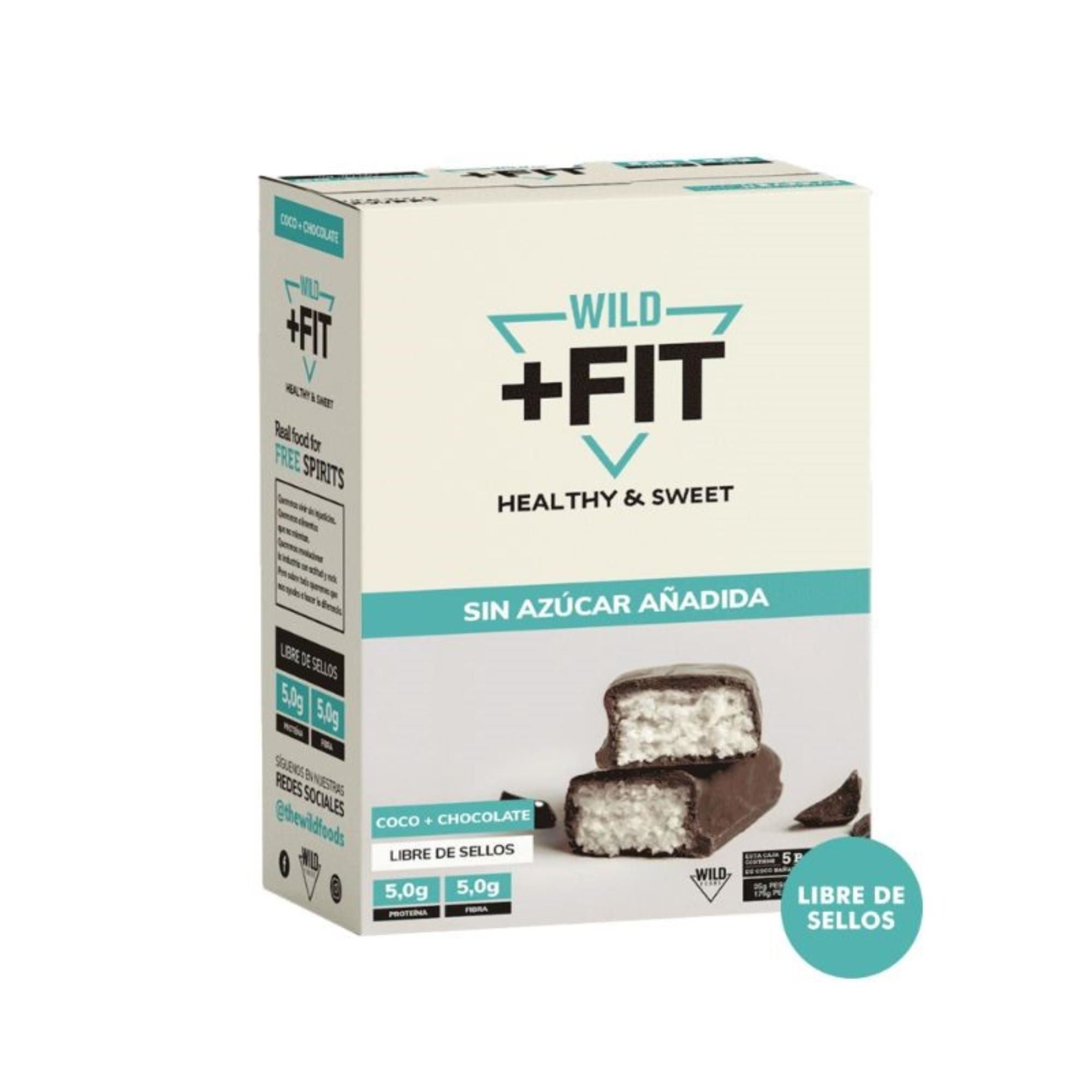 Barra De Cereal Chocolate Coco 5 Un 175 g Wild Fit