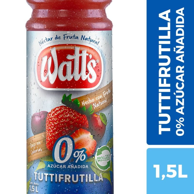 Watts - Néctar Tutifrutilla Light 0% Azúcar Añadida Botella