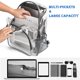 thumbnail image 5 of Mochila Clear Heavy Duty De Pvc Transparente Gris, 5 of 6