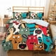 thumbnail image 1 of Fashion 3D Cartoon Graffiti Print Polyester Bedding Sets Child Kids Covers Boys Bed Linen Set For Teens King Size Home Textiles, 1 of 5