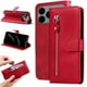 thumbnail image 2 of Funda con Cremallera para iPhone 17 Pro Max, Carcasa Cartera de Cuero PU con Soporte y Tarjetero, 2 of 5
