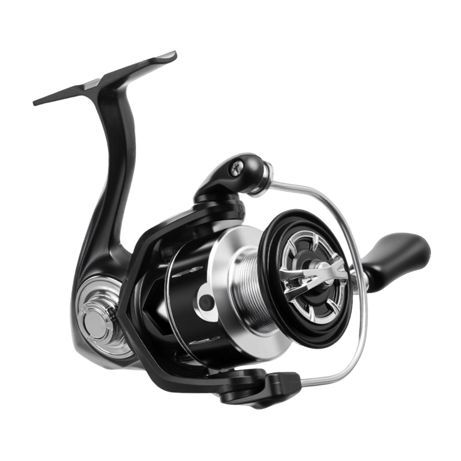 Magideal - Carrete De Pesca Suave, Potente, Compacto, Cuerpo Metálico, Intercambiable Para Zurdos Y Diestros, Para Pesca En Agua Dulce Y Salada Desde Embarcación Lvs6000