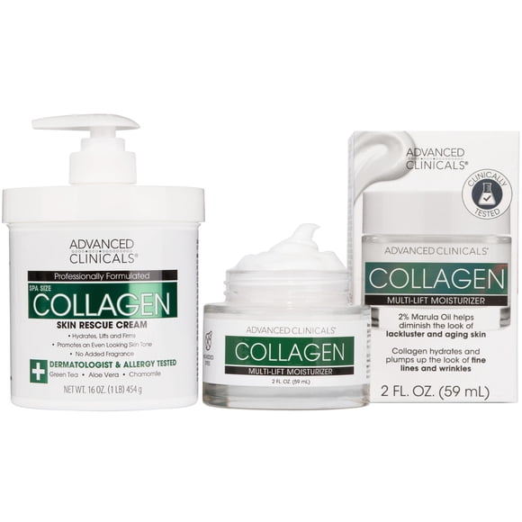 Set hidratante Advanced Clinicals Colágeno y ácido hialurónico