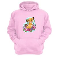 Genérico - Polerón Canguro El Rey De La Selva Rosa Talla Xs Unisex