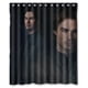 thumbnail image 1 of Cortina de ducha de Ian Joseph Somerhalder con fondo negro, juego de cortinas de baño con ganchos, tamaño 60 x 72 pulgadas, 1 of 3
