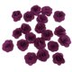 thumbnail image 4 of 20 piezas de seda rosa cabeza de la flor bud diy artesanía decoración de la boda púrpura oscuro, 4 of 5