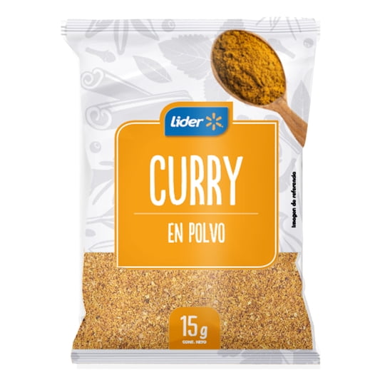 Curry En Polvo Aderezos 15 g Lider