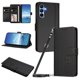 thumbnail image 1 of Funda Cartera Trébol para Samsung Galaxy A15 con Ranuras Tarjetas y Carga Inalámbrica Negro, 1 of 6