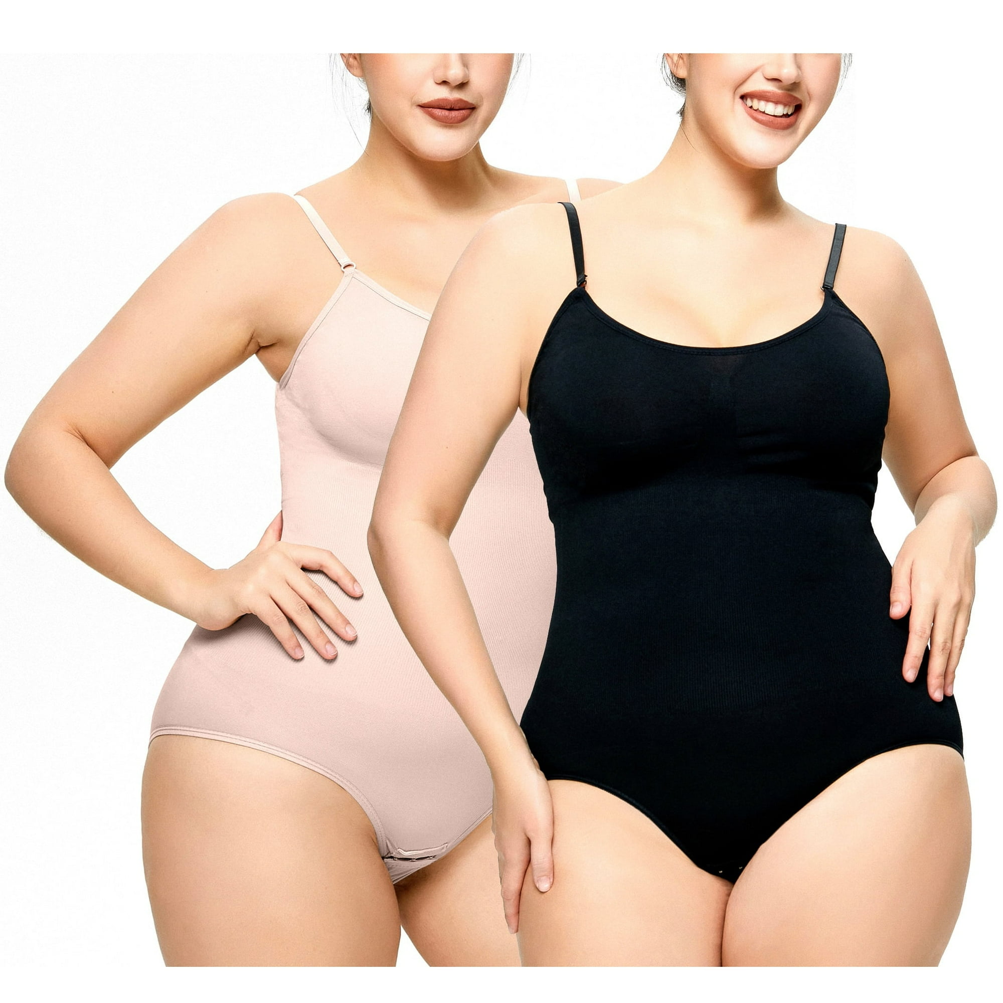 Body Shaper Heshpaws 2 Pcs Tummy Control Negro Mujer