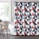thumbnail image 1 of Cortina de Baño Mainstays 14 Piezas Geométrica Rojo y Negro 72x72, 1 of 3