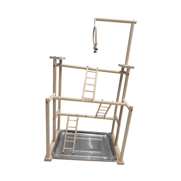 Parrot Bird Playground Soporte De Juegos Para Periquitos Pequeños Conures Lovebird 17.7x12.2x31.5inch
