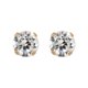 thumbnail image 2 of Aros Brilliance 10K Baño de Oro Cubic Zirconia, 2 of 3