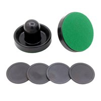 Ioensy - Juego De Mini Empujadores De Hockey De Aire Y Discos De Hockey De Aire, Paletas De Hockey De Tamaño Pequeño, 2 Empujadores Negros, 1 Juego