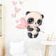 thumbnail image 3 of 1pc Panda Wall Stickers, Heart Shaped Animal Stickers, Wall Art Stickers For Kids Room Living Room Bedroom Nursery Decoration Wall Decal, 3 of 4