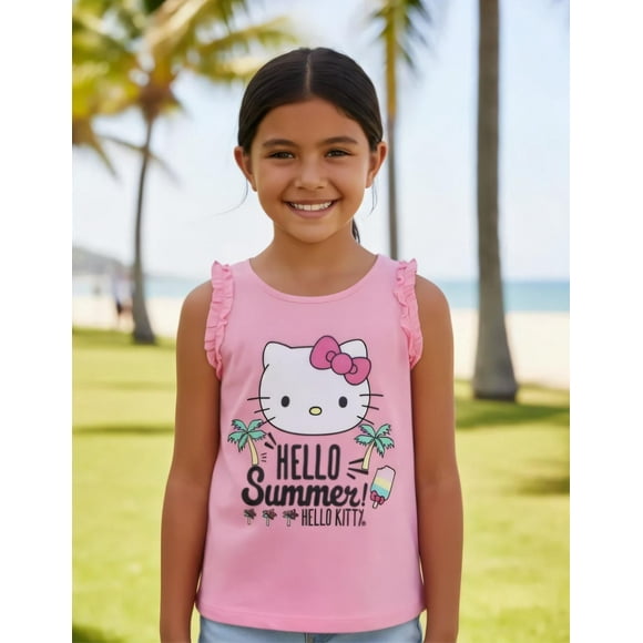 Polera Niña Hello Kitty rosa 8