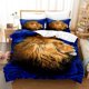 thumbnail image 1 of Sunset Lion Series Quilt Duvet Cover Set Bedclothes Pillowcase Kids 3-Piece Bedding Set, 1 of 5