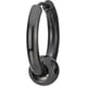 thumbnail image 3 of Pendientes de aro con bisagras de acero inoxidable con cuentas circulares negras para hombres y mujeres (2 unidades), 3 of 5