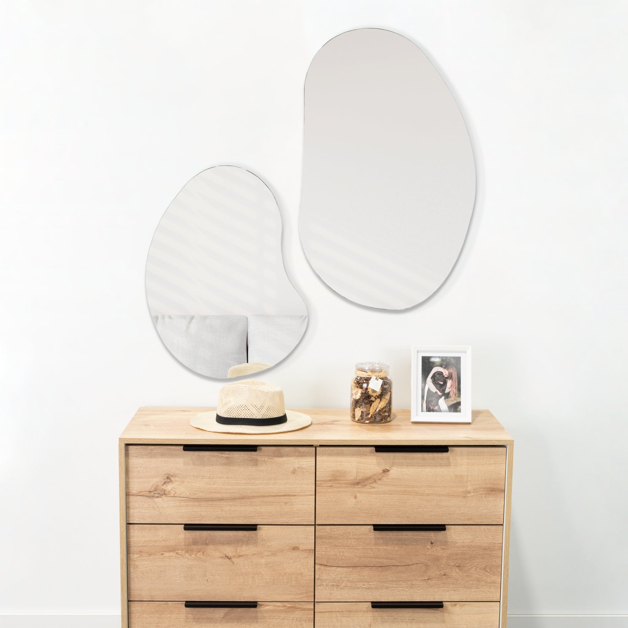 Tuhome - Set X2 Espejos Leo Irregulares 80,5X53,5 Cm