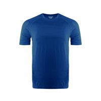 Snix - Polera Deportiva Elasticada Manga Corta Azul Rey Talla S