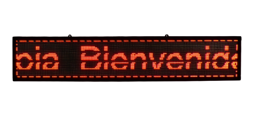 Genérico - Letrero Led Rojo Wifi 1M X 20Cm P5
