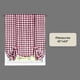 thumbnail image 4 of Cortina de ventana ACHIM Buffalo Check Tieup 107 x 160 cm, color burdeos, 4 of 6