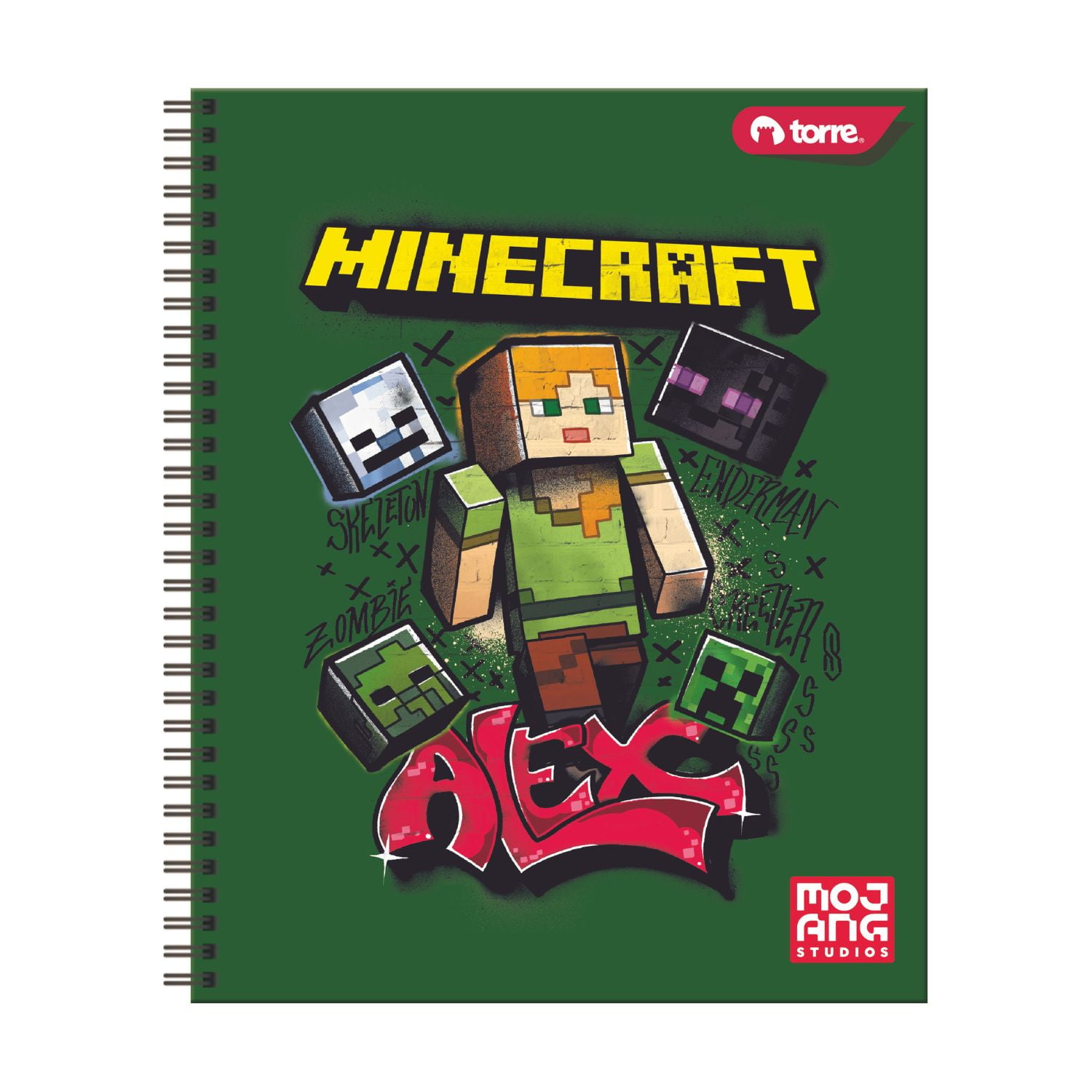 Cuaderno Clasico Minecraft 100 Hojas, Producto Surtido 1 Un Torre