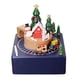 thumbnail image 1 of Caja Musical Tren De Navidad Con Tren Giratorio Para Niños Coleccionable Azul, 1 of 5