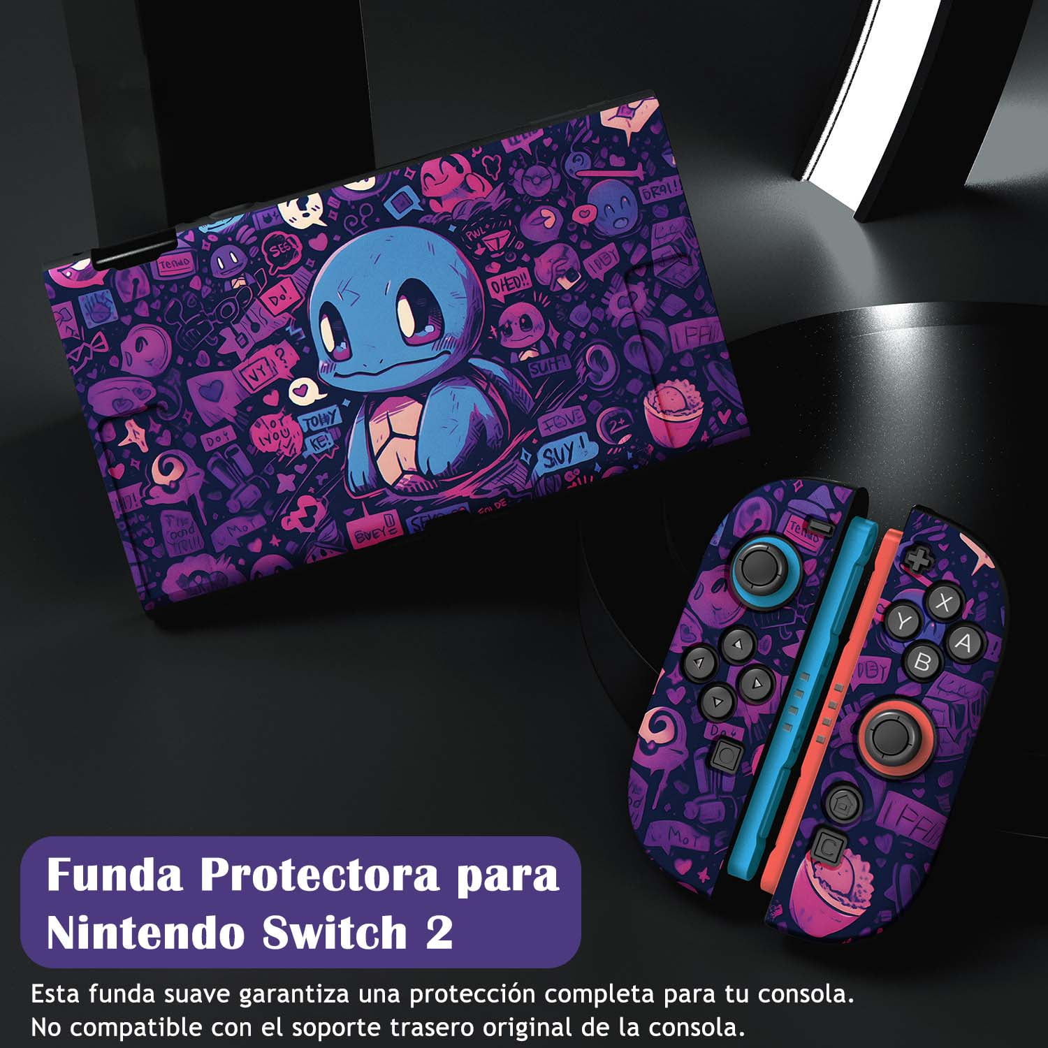 Syjupy - Funda Protectora Compatible Con Nintendo Switch 2, Funda Rígida Y Delgada Acoplable Para Consola Y Mandos Joy Con
