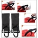 thumbnail image 3 of Ganchos para cochecito de bebé Gugu, multiusos, para bolsas de la compra, para colgar bolsas de pañales, correas de cuero vegano premium (2 unidades, negro), 3 of 3