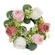 thumbnail image 2 of Centros De Mesa De Anillo De Vela Floral Artificial Para Cena Día De Acción De Gracias Rosa Oscuro Y Claro, 2 of 5