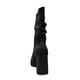 thumbnail image 4 of Bota de Mujer, negra con Plataforma y Diseño Arrugado, 4 of 5