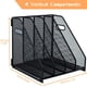 thumbnail image 2 of Organizador de Archivos de Escritorio PLSOPPKG Soporte Metálico para Revistas Negro, 2 of 7