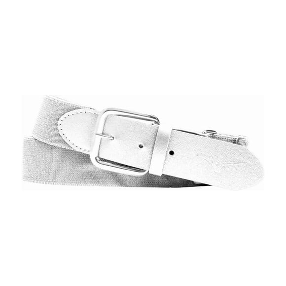 Cinturón Mizuno Unisex Clásico Elástico Blanco Talla Única (Béisbol/Softbol)