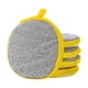 thumbnail image 2 of Esponjas Multiusos Para Fregar Platos, Utensilios De Cocina, Vasos, Esponja De Microfibra, Color Amarillo, 5 Uds., 2 of 3