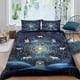 thumbnail image 1 of Juego De Funda Nórdica Astrolabe Con Estampado 3d Doce Signos Del Zodiaco Cierre De Cremallera Microfibra Suave 3 Piezas Para Niños Y Adolescentes, 1 of 3