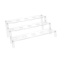 Magideal - Soporte De Exhibición De Cono De Helado De Acrílico, Soporte De Cono De Acrílico Transparente Decorativo Práctico Con 15 Agujeros Para Eventos De Boda