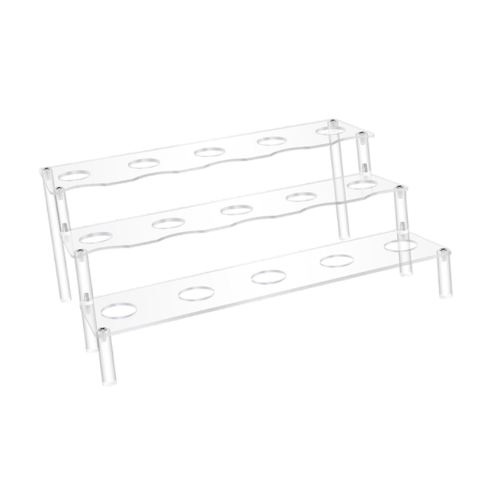 Magideal - Soporte De Exhibición De Cono De Helado De Acrílico, Soporte De Cono De Acrílico Transparente Decorativo Práctico Con 15 Agujeros Para Eventos De Boda